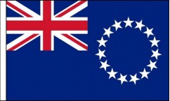 Cook Islands Hand Waving Flags